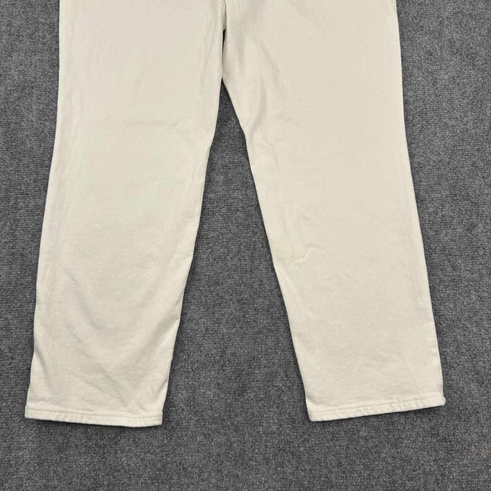 Chico's Womens Perfect Stretch Girlfriend Slim Leg Ankle Jeans US Size 16 White - Picture 7 of 13
